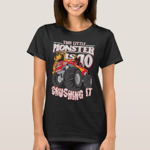 T-shirt 10e anniversaire Enfants Ce Petit Camion Monster