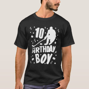T-shirt 10E Anniversaire Garçon Hockey Sur Glace Enfants 1