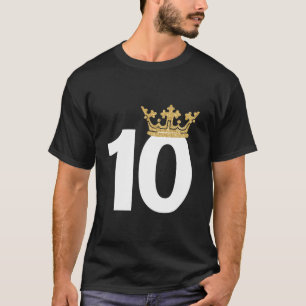 T-shirt 10E Anniversaire Garçon Prince Crown