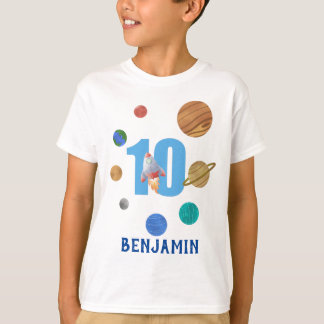 T-shirt 10e anniversaire Planètes du système solaire