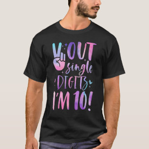 T-shirt 10e anniversaire Tie Dye Peace Out Chiffres Im 1