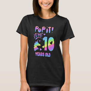 T-shirt 10e anniversaire Unicorn Fidget Pop It Birthday Gi