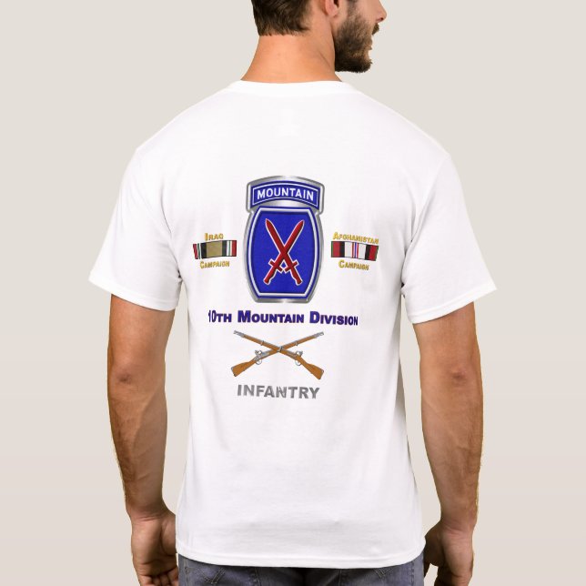 T-shirt 10e division de montagne Ancien combattant en Irak (Dos)