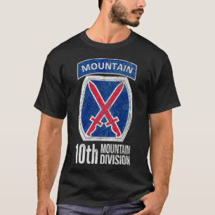 T-SHIRT 10E DIVISION MONTAGNE ARMÉE INFANTERIE US USA VETE