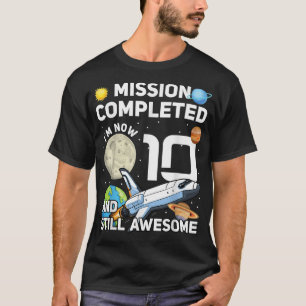 T-shirt 10e Space Birthday Outer Space Birthday Party 10 