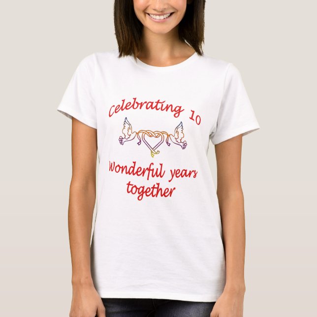 T-shirt 10ème. ANNIVERSAIRE (Devant)