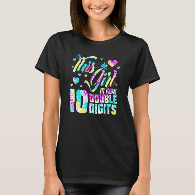T-shirt 10ème Anniversaire Cette Fille Est Maintenant 10 C (Devant)