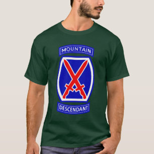 T-shirt 10ème Descendant de Division de montagne - T-shir