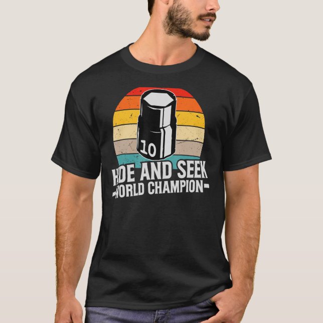 T-shirt 10mm Socket Manquant Caché Et Chercher Champion Du (Devant)