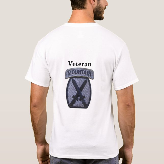 T-shirt 10th MTN MD Div Mountain Division Vets d'anciens c (Dos)