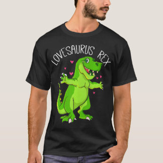 T-shirt 115 Lovesaurus T Rex Valentines Day Dinosaur Boys