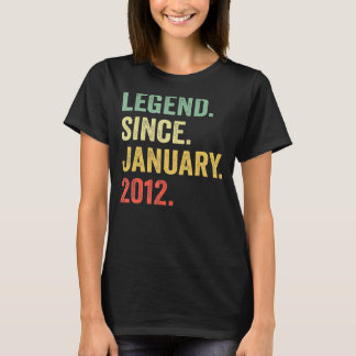 T-shirt 11 Ancienne légende depuis janvier 2012 11 Ans