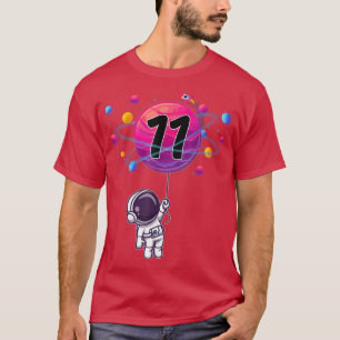 T-shirt 11 ans 11e anniversaire garçon astronaute cadeau T