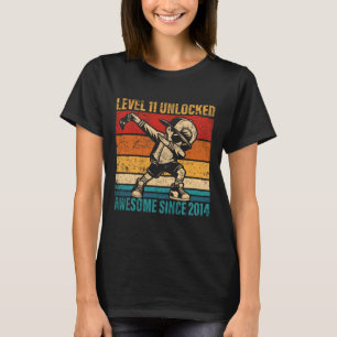 T-shirt 11 ans Anniversaire Joueur Dabbing Garçon 11e nive