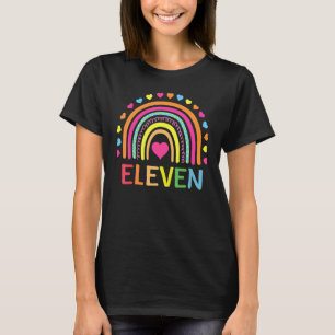 T-shirt 11 Ans Arc-en-ciel 11e Anniversaire Pour Filles Ga