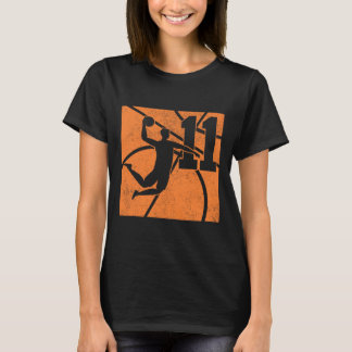 T-shirt 11 Ans Basketball Dunk 11e Anniversaire Fête E