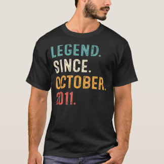 T-shirt 11 ans de légende depuis octobre 2011 11e annivers