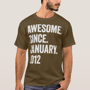 T-shirt 11 ans d'émerveillement depuis janvier 2012 11e an