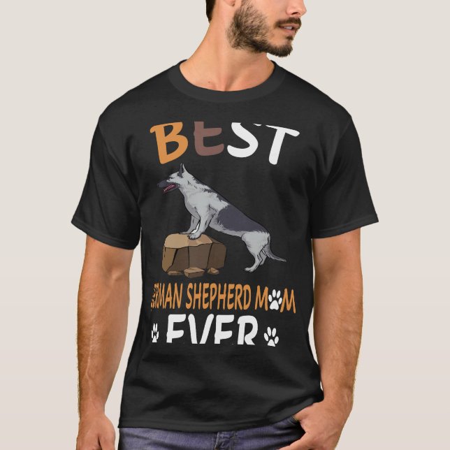 T-shirt 11 Meilleur berger allemand Maman jamais (Devant)