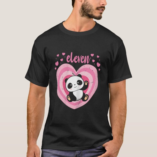 T-shirt 11 Panda 11Th B-Day (Devant)