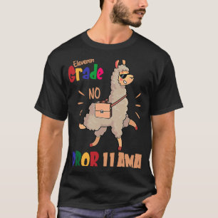 T-shirt 11E Année Pas De Llama Prob Retourner À L'École