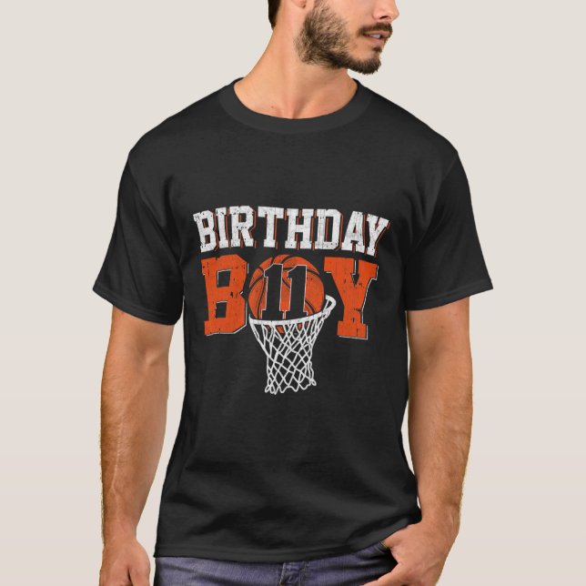 T-shirt 11e anniversaire Boy Basketball Lover 11 ans Bd (Devant)