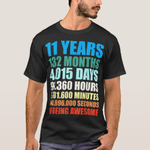 T-shirt 11e Anniversaire Cadeau Garçon 11 ans Être génial