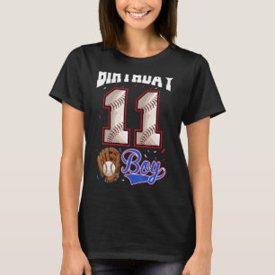 T-shirt 11e Anniversaire Chemise De Baseball Enfants, Garç