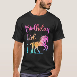 T-shirt 11e Anniversaire Cheval 11 Ancienne fille Annivers