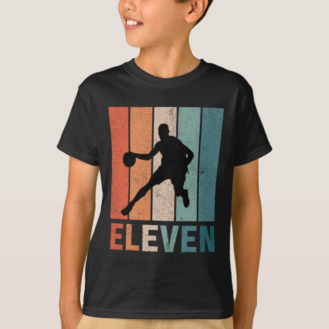 T-shirt 11e anniversaire Retro Amateurs de basket-ball Gar (Devant)