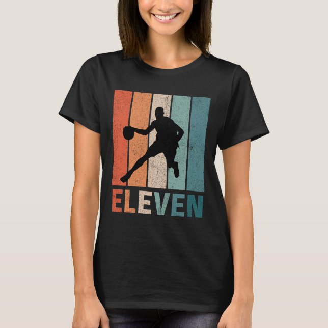 T-shirt 11e anniversaire Retro Amateurs de basket-ball Gar (Devant)