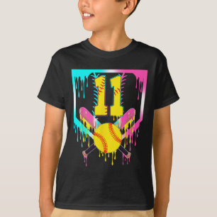 T-shirt 11e anniversaire Softll Home Plate Drip Glace 11 A