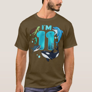 T-shirt 11e anniversaire sous la mer