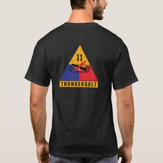T-shirt 11e division blindée "Thunderbolt" (Dos)