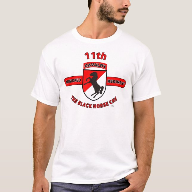 T-shirt 11ème RÉGIMENT de CAVALERIE BLINDÉE "CHEVAL CAV de (Devant)