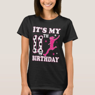 T-shirt 11th Birthday Soccer Themed 11 Year Old Girl Birth