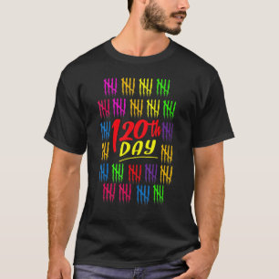 T-shirt 120 Jours D'Enseignante En Mathématiques À L'École
