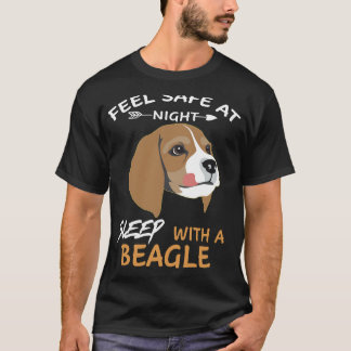 T-shirt 123 Sens En Sécurité La Nuit Sommeil Avec Un Beagl