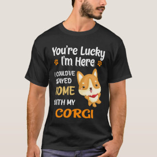 T-shirt 125 J'Aurais Pu Rester Chez Moi Avec Corgi