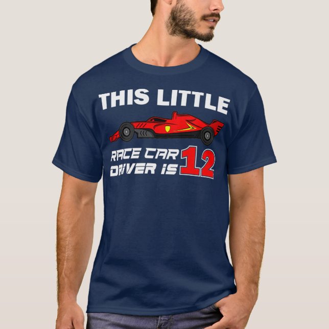 T-shirt 12 ans 12e anniversaire Cadeaux Garçons Cool voitu (Devant)