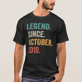 T-shirt 12 Ans 12e Anniversaire Légende du garçon depuis o