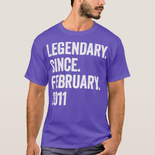 T-shirt 12 ans de légende depuis février 2011 12e annivers