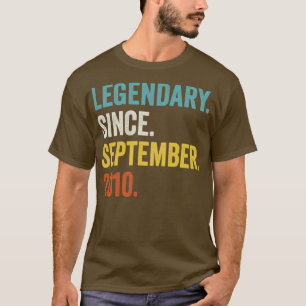 T-shirt 12 Ans Légendaire Depuis Septembre 2010 12e B