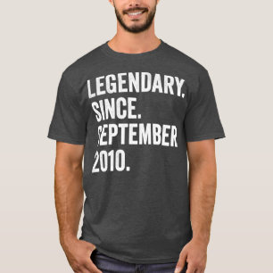T-shirt 12 Ans Légendaire Depuis Septembre 2010 12e B