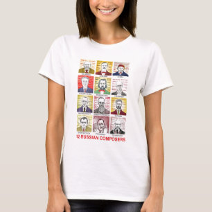 T-shirt 12 compositeurs russes