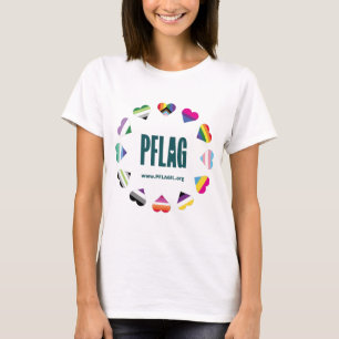 T-shirt 12 Hearts Circle PFLAG pour dossier blanc