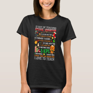 T-shirt 12 jours d'enseignement pour l'elfe enseignant en
