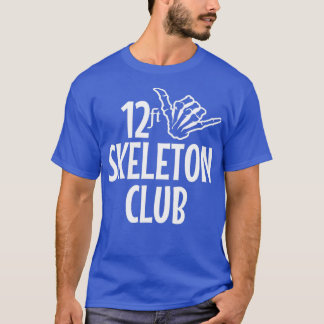 T-shirt 12 pieds Skeleton Club Giant Skelly Halloween Infe