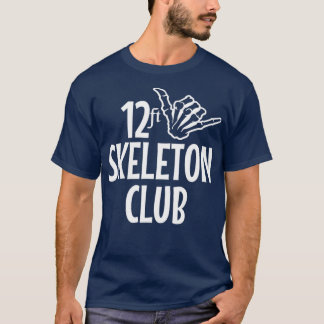 T-shirt 12 pieds Skeleton Club Giant Skelly Halloween Infe