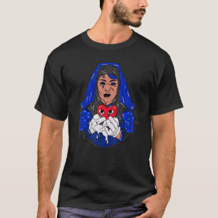 T-shirt 12 Retro Girl Dripping Pleurant Coeur Loser Concor
